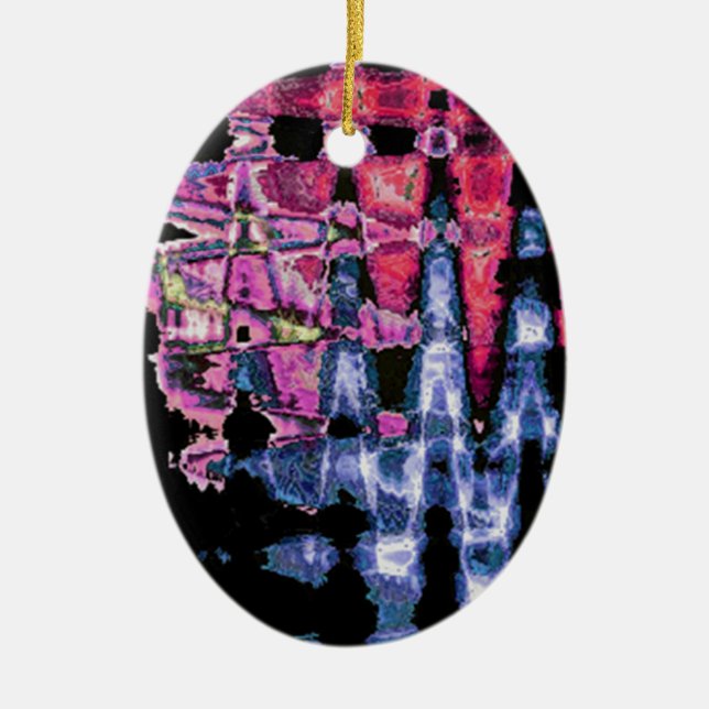 Adorno De Cerámica Diseño de acuarelas (Frente)