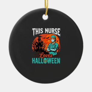 Adorno De Cerámica Diseño de atención médica espeluznante de Hallowee