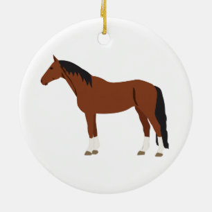 Adorno De Cerámica Diseño de caballos