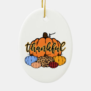 Adorno De Cerámica Diseño de calabazas de otoño