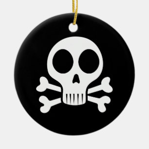 Adorno De Cerámica Diseño de calavera pirata