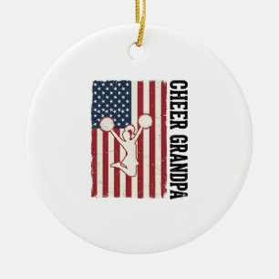 Adorno De Cerámica Diseño de camiseta de bandera vintage patriótica d