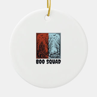 Adorno De Cerámica Diseño de camiseta de calabaza de Halloween vintag