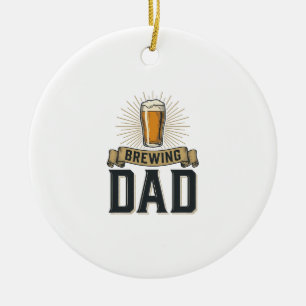 Adorno De Cerámica Diseño de camiseta de grabado vintage de cerveza p