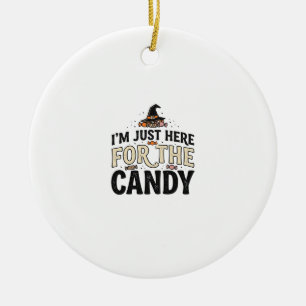 Adorno De Cerámica Diseño de camiseta de sombrero de bruja de dulces 
