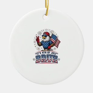 Adorno De Cerámica Diseño de camiseta patriótica Funny 4th of July Ea