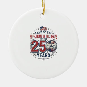 Adorno De Cerámica Diseño de Camiseta Vintage 250 Años de Béisbol Pat