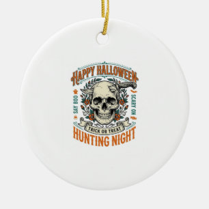 Adorno De Cerámica Diseño de camiseta vintage de Halloween calavera t