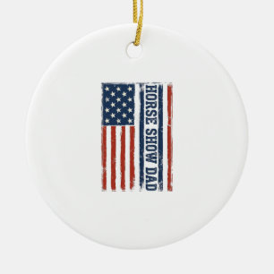 Adorno De Cerámica Diseño de camiseta vintage de la bandera americana