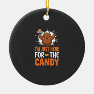 Adorno De Cerámica Diseño de cita de monstruo de dulces de Halloween