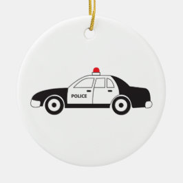 Adorno De Cerámica Diseño de coches de policía de juguete