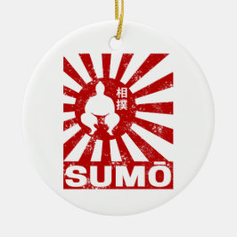 Adorno De Cerámica Diseño de cosecha japonesa de sumo retro