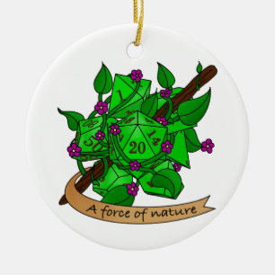 Adorno De Cerámica Diseño de dados drusos