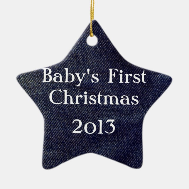 Adorno De Cerámica Diseño de denim lavado #7 en Emporio Moffa (Frente)