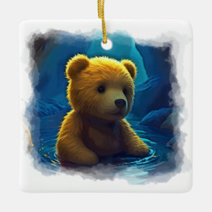 Adorno De Cerámica Diseño de dibujos animados de osito de peluche nad