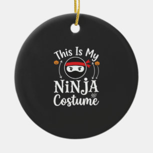 Adorno De Cerámica Diseño de disfraz de ninja divertido para Hallowee