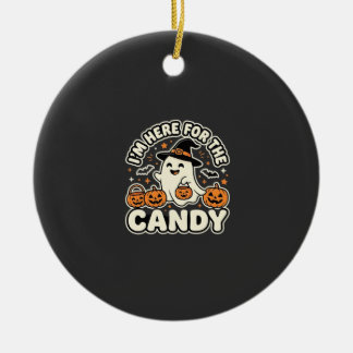 Adorno De Cerámica Diseño de fantasma de calabaza de dulces de Hallow