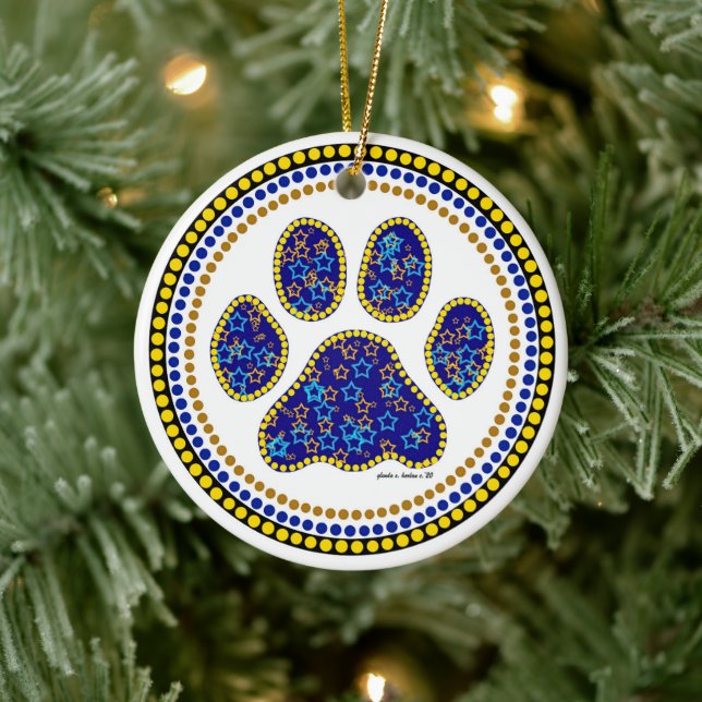 Adorno De Cerámica Diseño de garras de perro (Árbol)