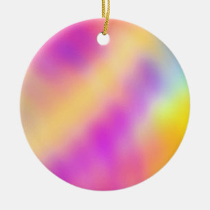 Adorno De Cerámica Diseño de gradiente de color iridiscente pastel