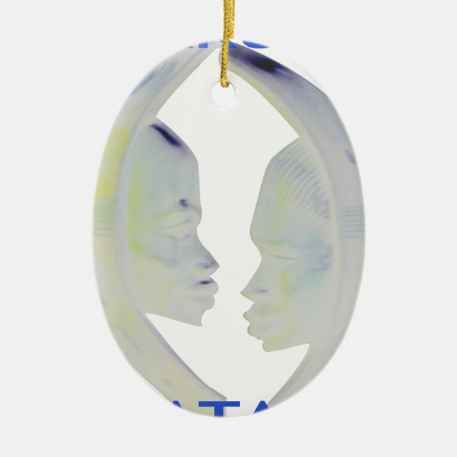 Adorno De Cerámica Diseño de Hakuna Matata para impresión africana (Frente)