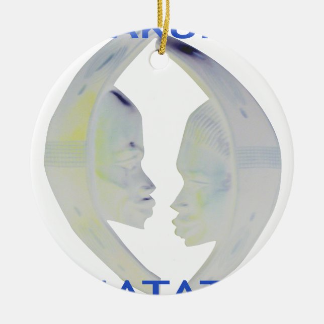 Adorno De Cerámica Diseño de Hakuna Matata para impresión africana (Frente)