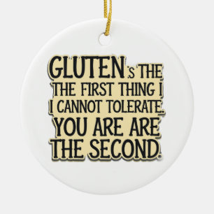Adorno De Cerámica Diseño de humor para tolerancia a gluten