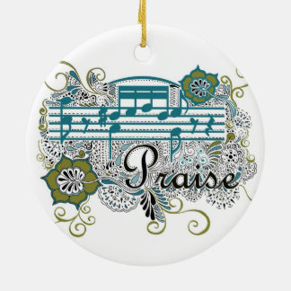 Adorno De Cerámica Diseño de la alheña de la alabanza