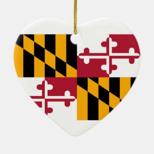 Adorno De Cerámica Diseño de la bandera del estado de Maryland