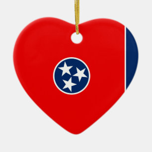 Adorno De Cerámica Diseño de la bandera del estado de Tennessee