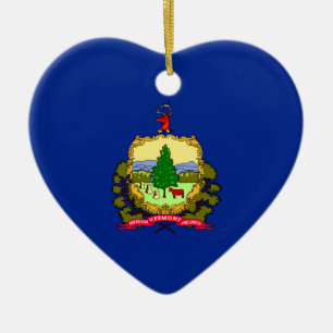 Adorno De Cerámica Diseño de la bandera del estado de Vermont