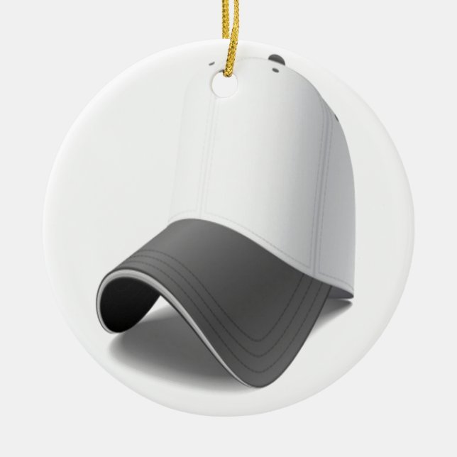 Adorno De Cerámica Diseño de la gorra de béisbol (Frente)