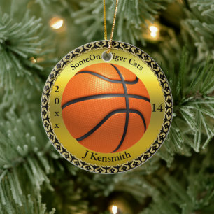 Adorno De Cerámica Diseño de la Liga de Campeones de Baloncesto Perso