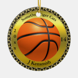 Adorno De Cerámica Diseño de la Liga de Campeones de Baloncesto Perso