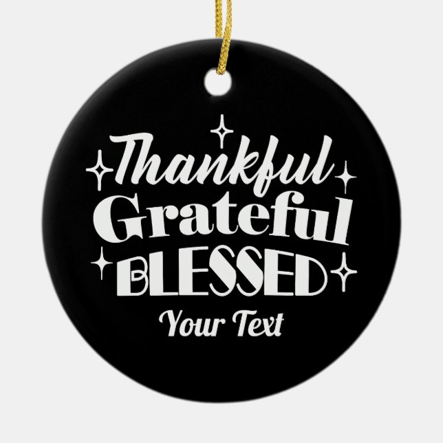 Adorno De Cerámica Diseño de la oferta de Thankling editable (Frente)