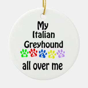 Adorno De Cerámica Diseño de las caminatas de Greyhound en Italia