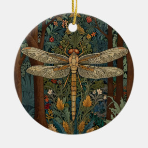 Adorno De Cerámica Diseño de libélula vintage romántico boho botánico