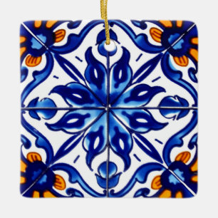 Adorno De Cerámica Diseño de mosaico Talavera Terracotta Mexicana No.