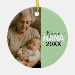 Adorno De Cerámica Diseño de Nana Adorable para Abuela   Regalo para 