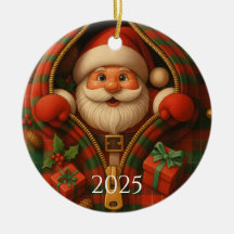 Diseño de Navidad personalizado de Santa Claus a c