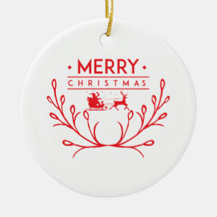 Adorno De Cerámica Diseño de navidades con renos
