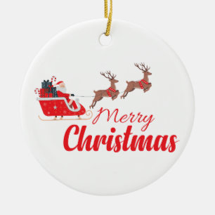 Adorno De Cerámica Diseño de navidades y renos