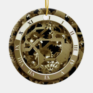 Adorno De Cerámica Diseño de oficina de reloj de engranajes Destino d