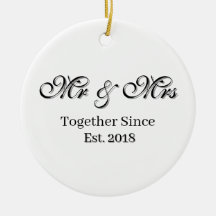 Diseño de Pareja Personalizado Año de Establecimie