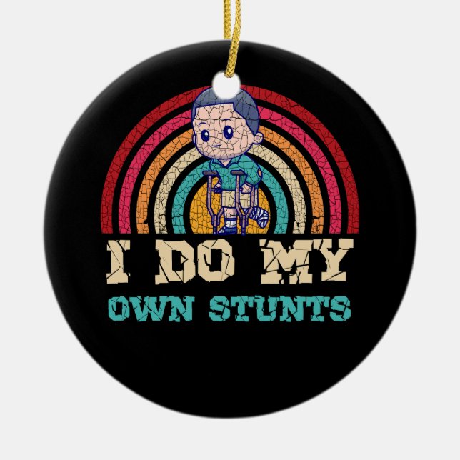 Adorno De Cerámica Diseño De Piernas Rotas En Guay Para Hombres Mujer (Frente)