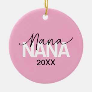 Adorno De Cerámica Diseño de tipografía moderna de cerámica "NANA" de
