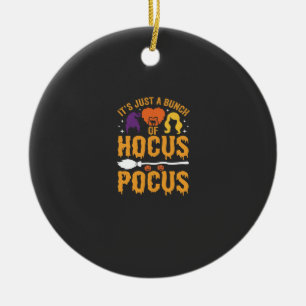 Adorno De Cerámica Diseño de vector de bruja de Halloween Hocus Pocus