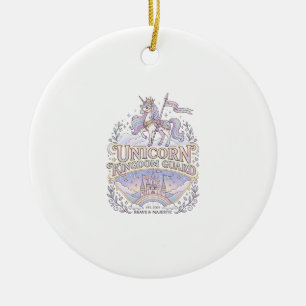 Adorno De Cerámica Diseño de vector de idea de regalo de unicornio co