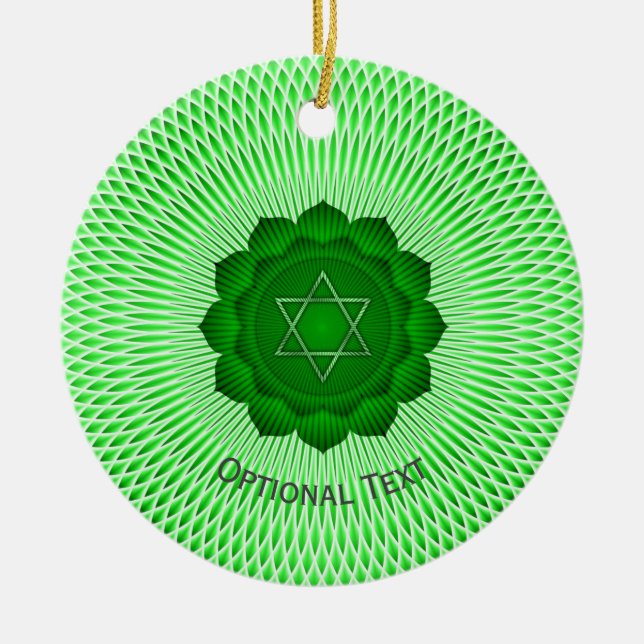 Adorno De Cerámica Diseño de yoga Chakra Chakra (Frente)