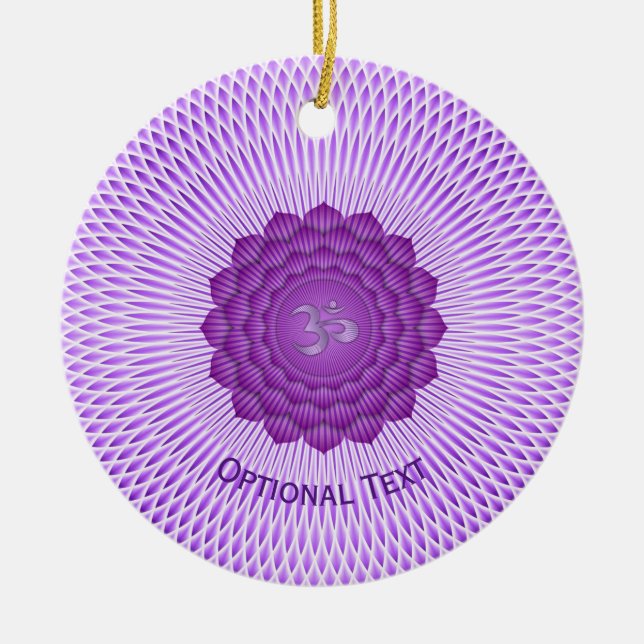 Adorno De Cerámica Diseño de yoga Chakra Chakra (Frente)