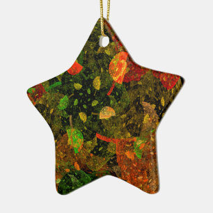 Adorno De Cerámica Diseño decorativo colorido de otoño